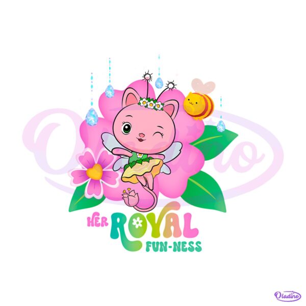 Gabbys Dollhouse The Movie Royal Fun Ness Cartoon Character PNG