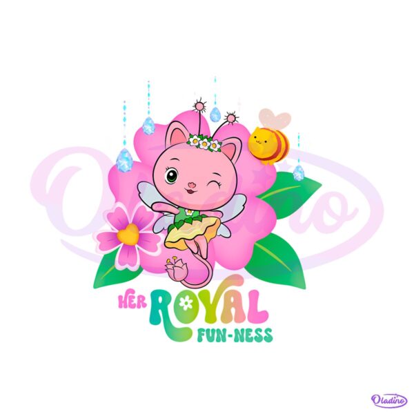 Gabbys Dollhouse The Movie Royal Funness Princess Cat PNG