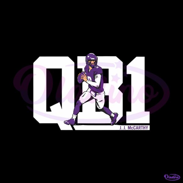 J J Mccarthy Qb1 PNG