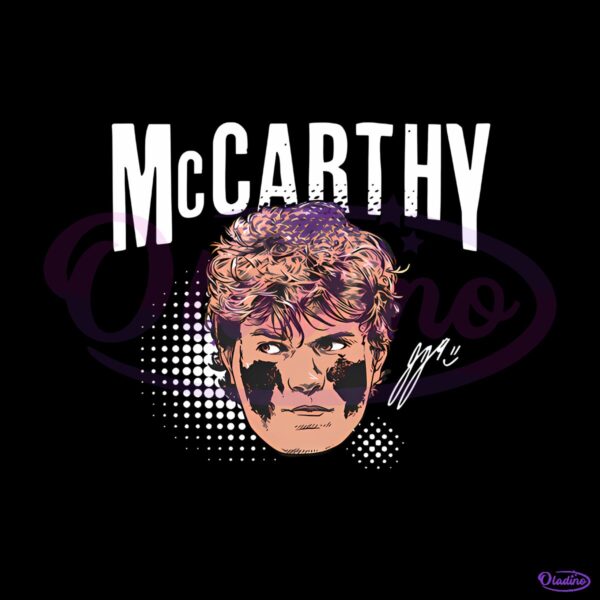 J J Mccarthy Swag Head PNG