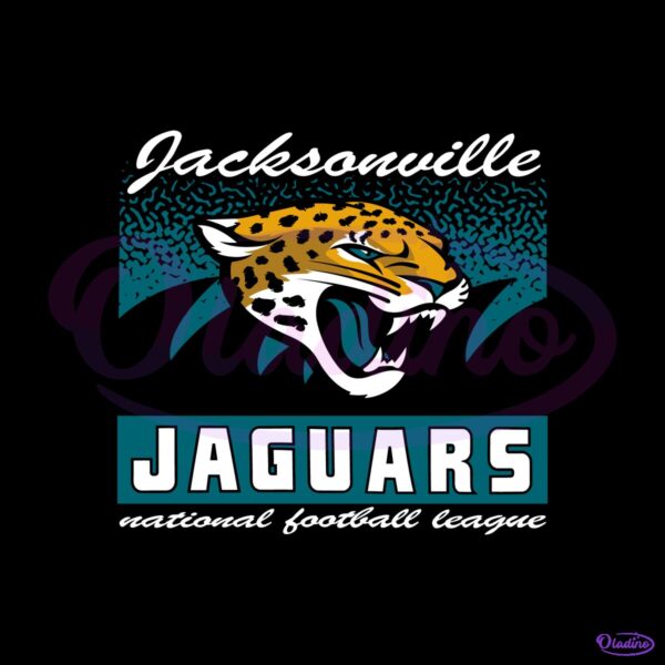 Jacksonville Jaguars Historic Waver Football Logo SVG