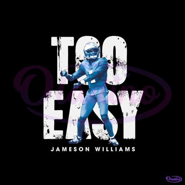 Jameson Williams Detroit Too Easy PNG