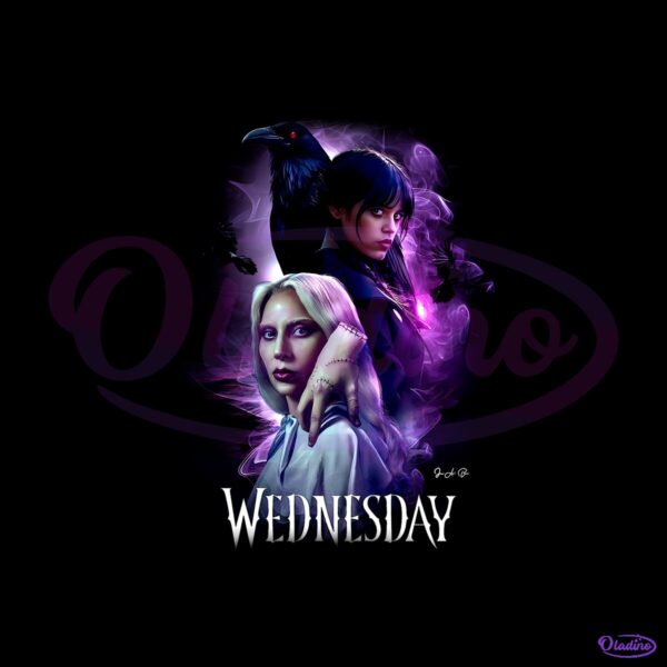 Jenna Ortega And Lady Gaga Wednesday Season 2 Netflix Series PNG