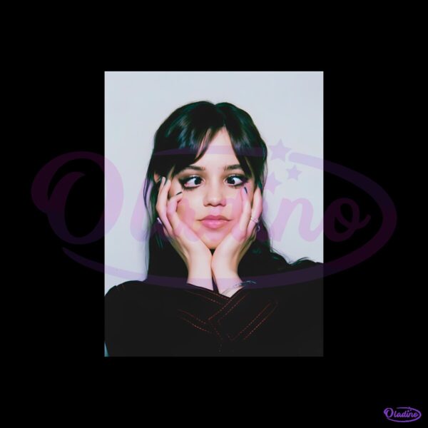 Jenna Ortega Wednesday Addams Season 2 Inspired Portrait PNG