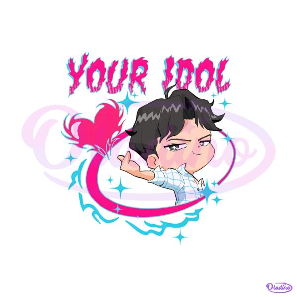 Kpop Demon Hunters Jinu Chibi Anime Cartoon Fan Art PNG