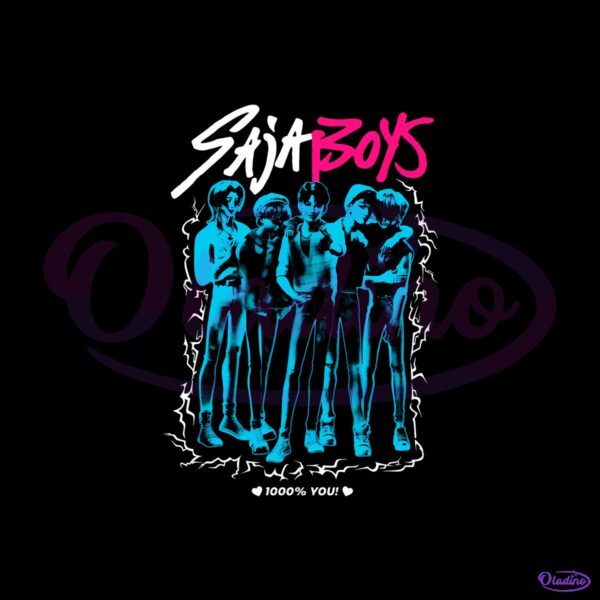Kpop Demon Hunters Saja Boys 1000 Percent You Tie Dye PNG