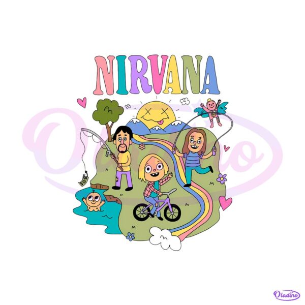 Lorful Nirvana Themed Childlike PNG