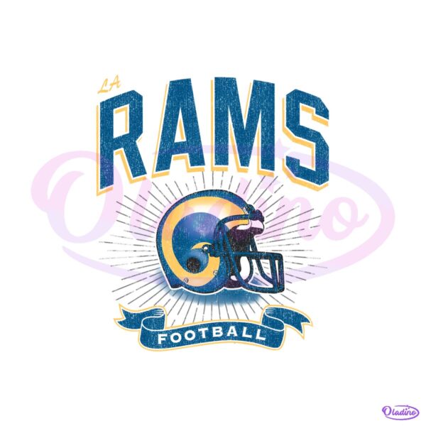 Los Angeles Rams Historic Prime Football Helmet PNG