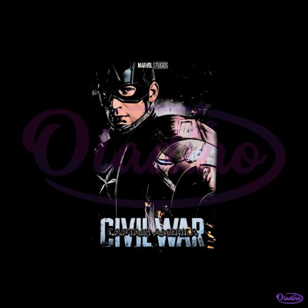 Marvel Captain America Civil War Vintage Superhero Movie Poster PNG