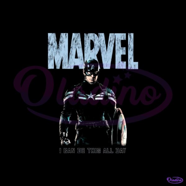 Marvel Captain America Super Soldier I Can Do This All Day PNG