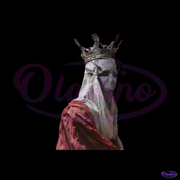 Masked Monarch With Crown Dark Royal Portrait PNG