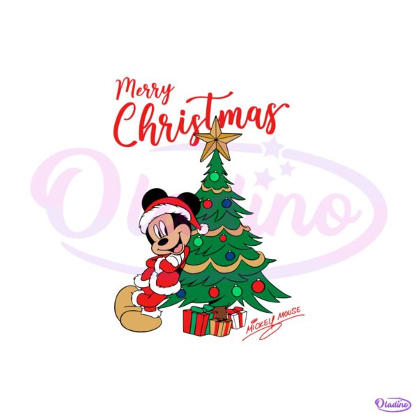 Mickey Mouse Christmas  Santa Parade SVG