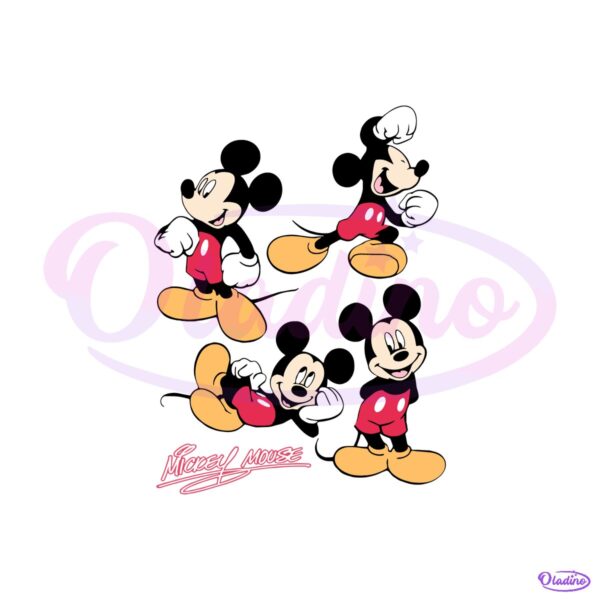 Mickey Mouse Disney Mickey Pose SVG