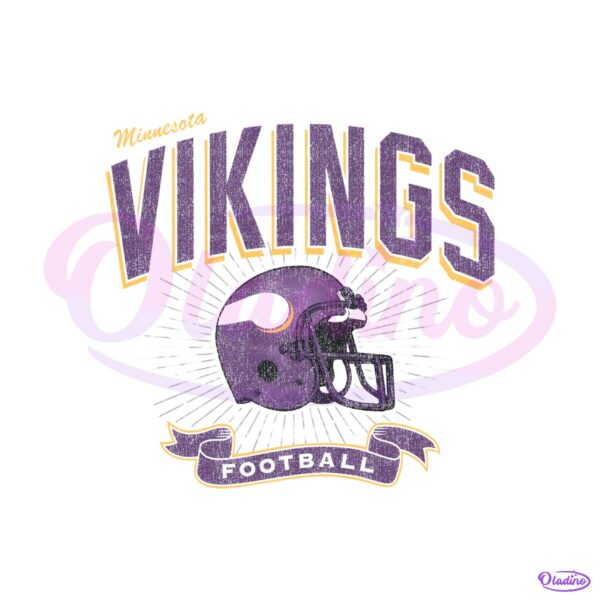 Minnesota Vikings Historic Prime Football Helmet PNG