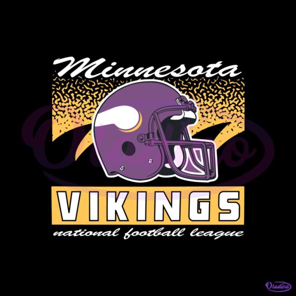 Minnesota Vikings Historic Waver Football Helmet SVG