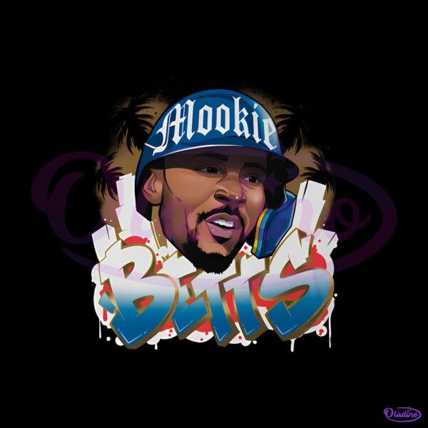Mookie Betts Los Angeles D Graffiti PNG