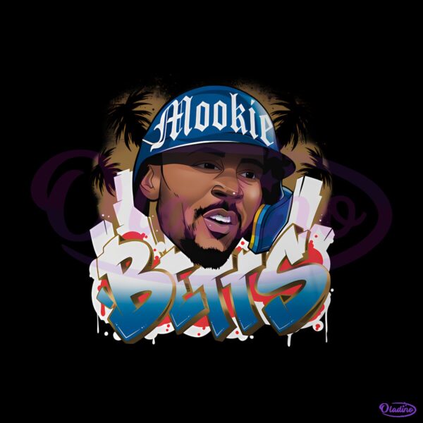 Mookie Betts Los Angeles D Graffiti PNG