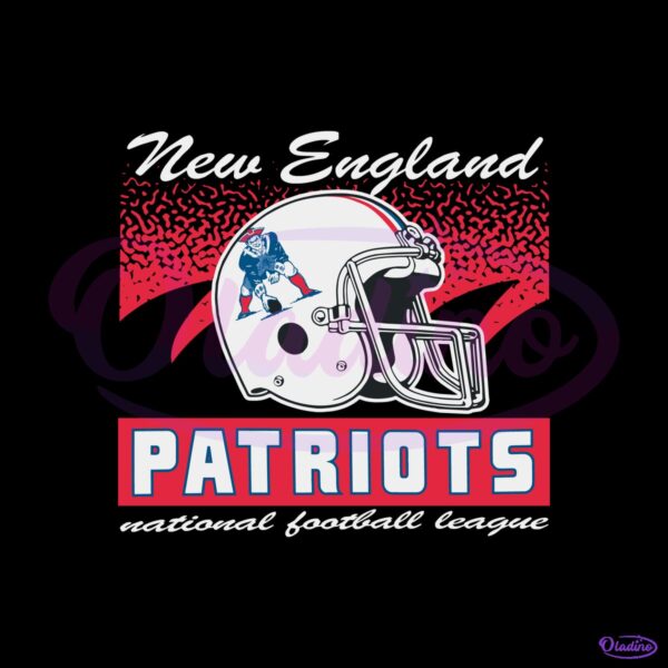 New England Patriots Historic Waver Football Helmet SVG