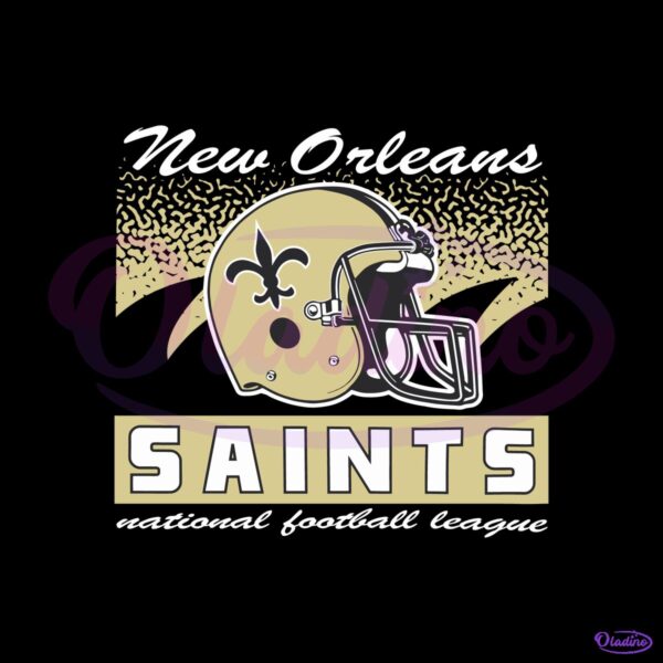 New Orleans Saints Historic Waver Football Helmet SVG