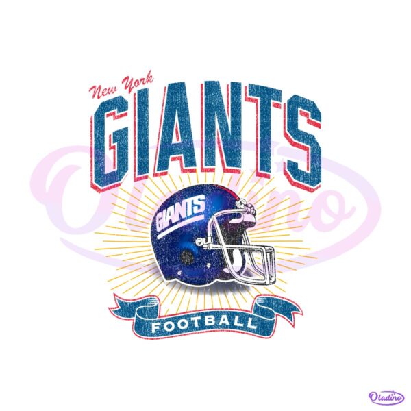 New York Giants Historic Prime Football Helmet PNG