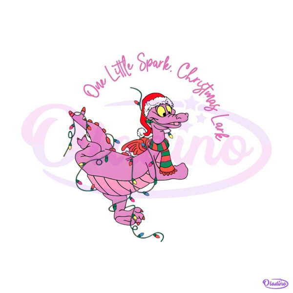 One Little Spark Figment Christmas Disney Epcot Purple Dragon PNG