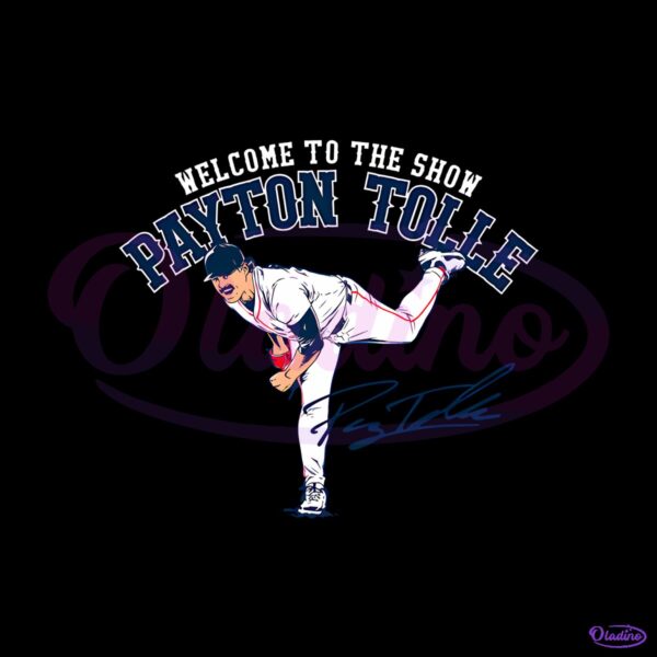 Payton Tolle Welcome To The Show Baseball PNG