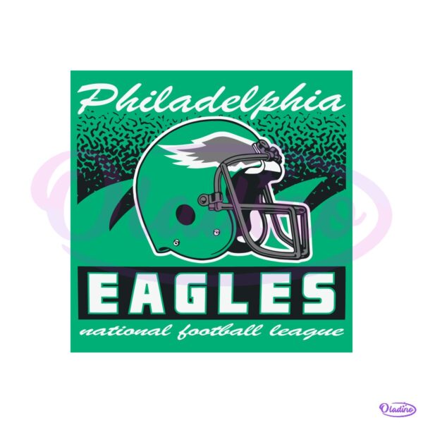 Philadelphia Eagles Historic Waver Football Helmet PNG