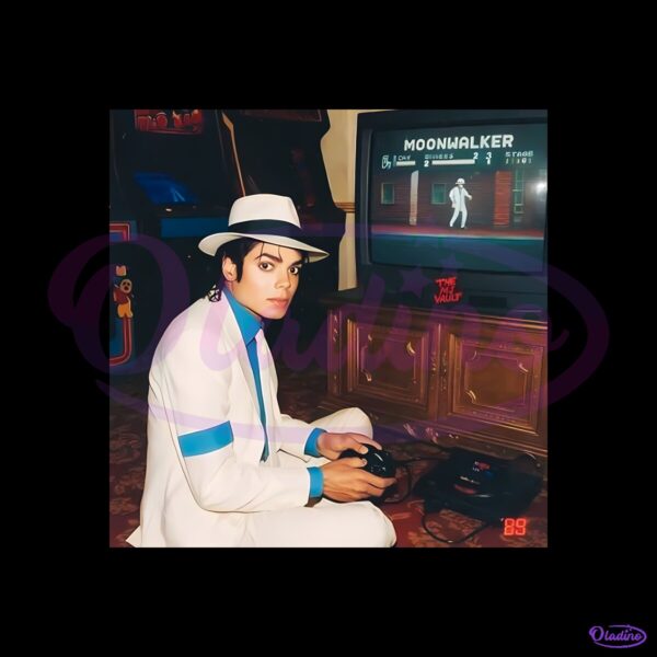 Retro Michael Jackson Moonwalker Arcade Sega Gaming Suit PNG