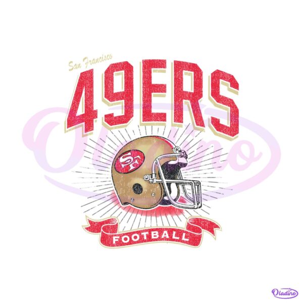 San Francisco 49Ers Historic Prime Football Helmet PNG