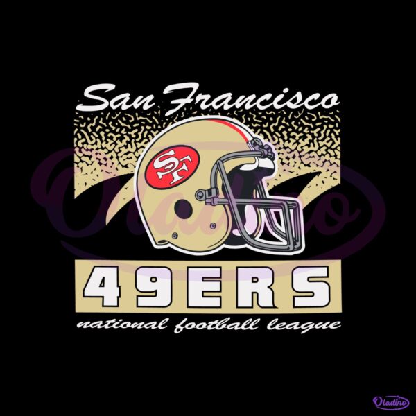San Francisco 49Ers Historic Waver Football Helmet SVG
