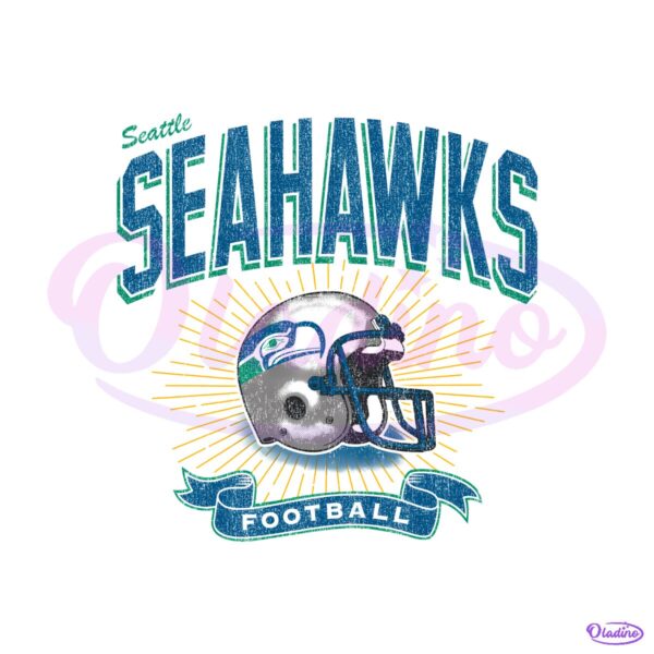 Seattle Seahawks Historic Prime Football Helmet PNG