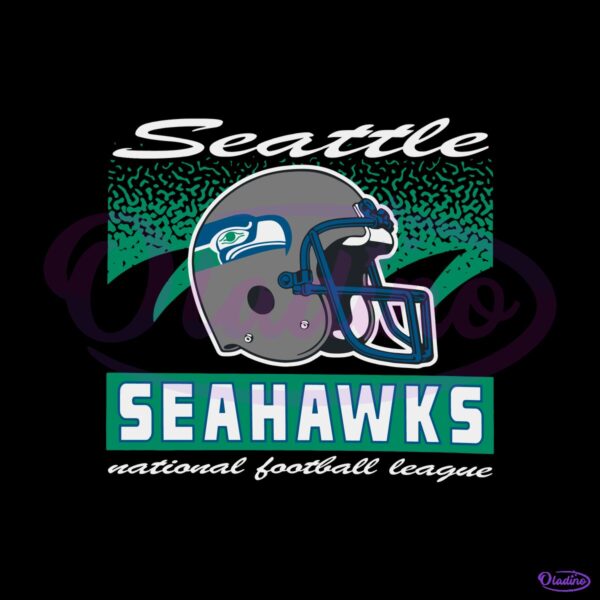 Seattle Seahawks Historic Waver Football Helmet SVG