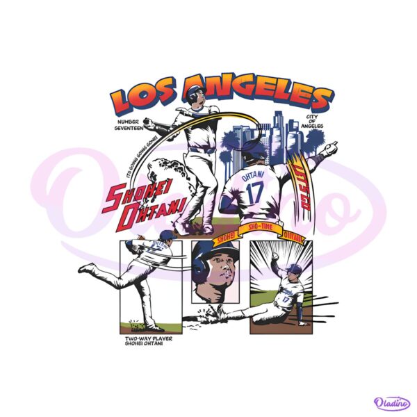 Shohei Ohtani Los Angeles D Comic PNG