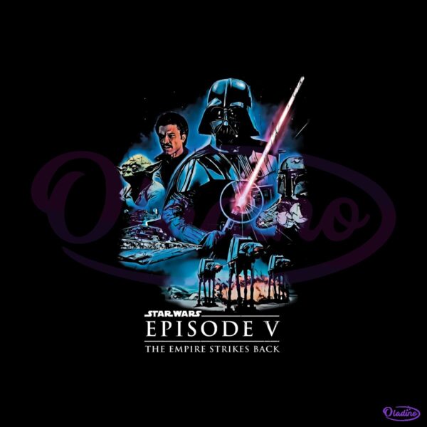 Star Wars The Empire Strikes Back Episode V Vintage Movie Poster PNG