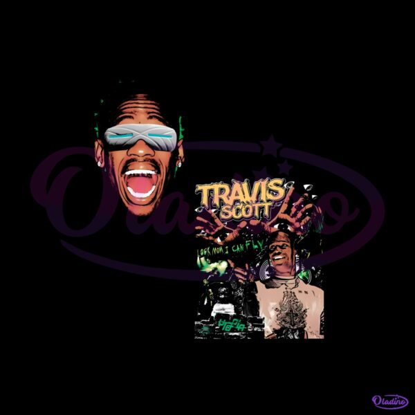 Travis Scott Look Mom I Can Fly Collage PNG