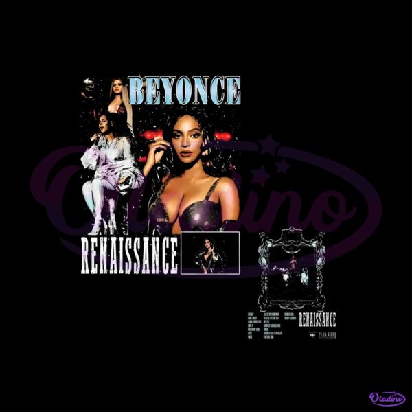 Vintage Beyonce Renaissance Concert Tour Music Legend Fan PNG