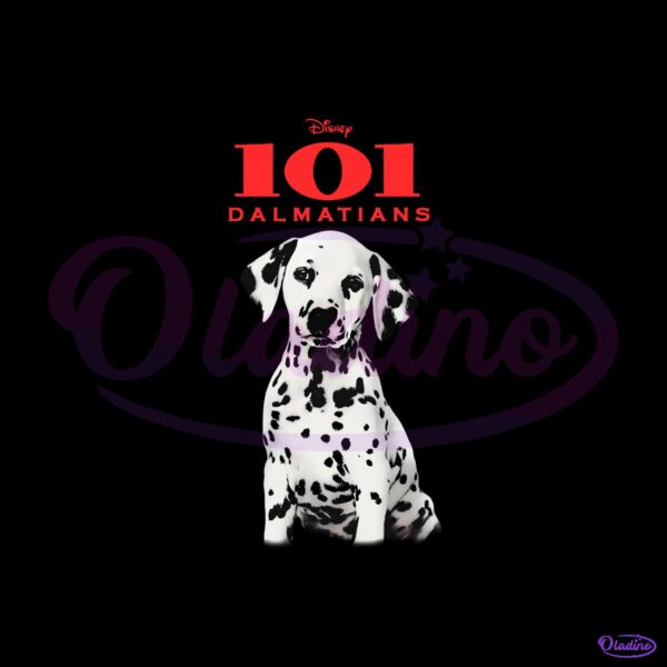 Vintage Disney 101 Dalmatians Puppy Dog Spot Pattern PNG