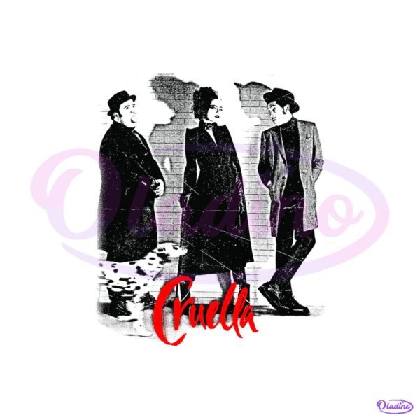 Vintage Disney Cruella De Vil Villains Fashion Style PNG