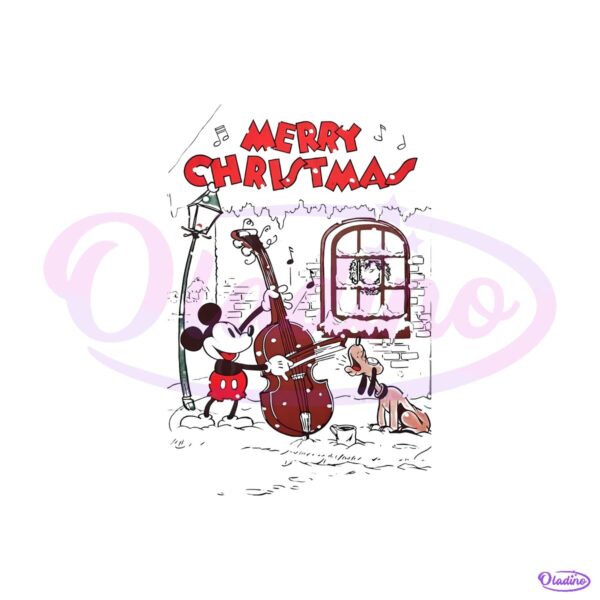Vintage Mickey And Pluto Christmas Disney Christmas Parade PNG