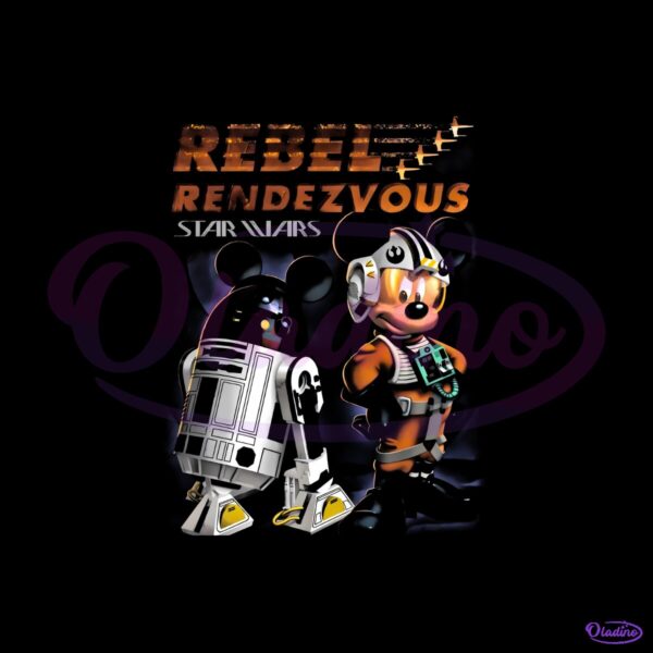 Vintage Star Wars Mickey Disney Rebel Rendezvous R2Mk PNG