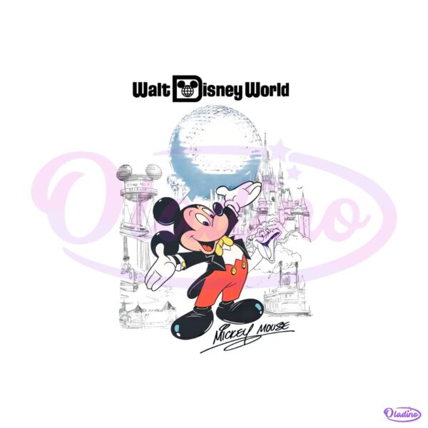 Walt Disney World Vintage Mickey Disney Trip Matching PNG