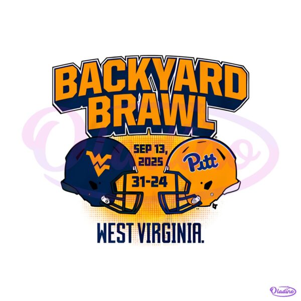 West Virginia Football Backyard Brawl Champs PNG