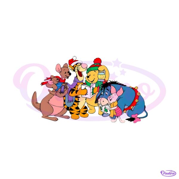Winnie The Pooh And Friends Christmas Disney Holiday PNG